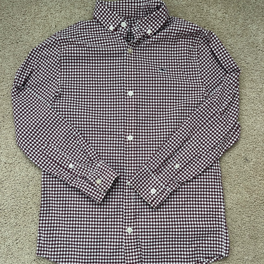 vineyard vines boys performance button down long sleeve